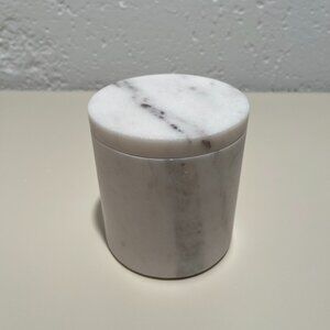 Target Threshold White Marble Lidded Storage Canister